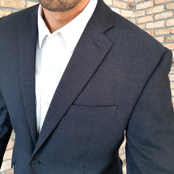 Calvin Klein Other - NEW Calvin Klein Wool Cross Stitch Blazer NWOT